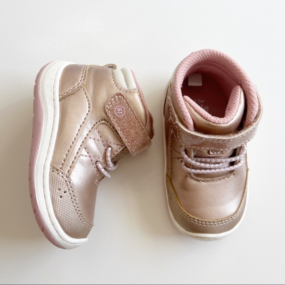 Stride Rite 360 Leopold Rose Gold 4 High Top Sneakers Boot